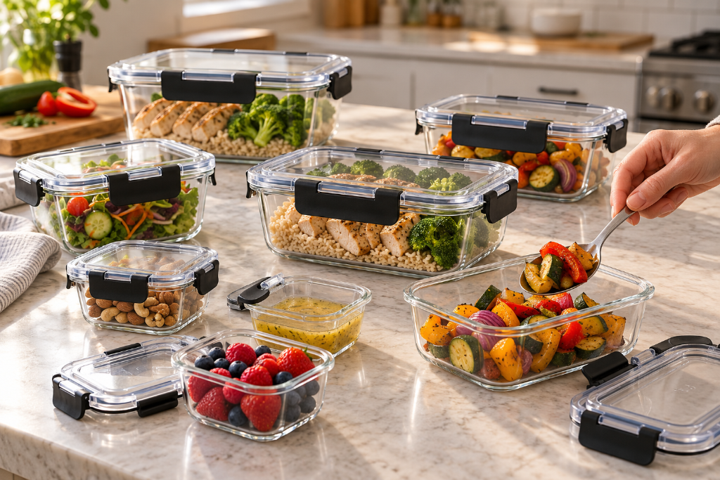 Homberking glass food storage containers, Findishly deals photo